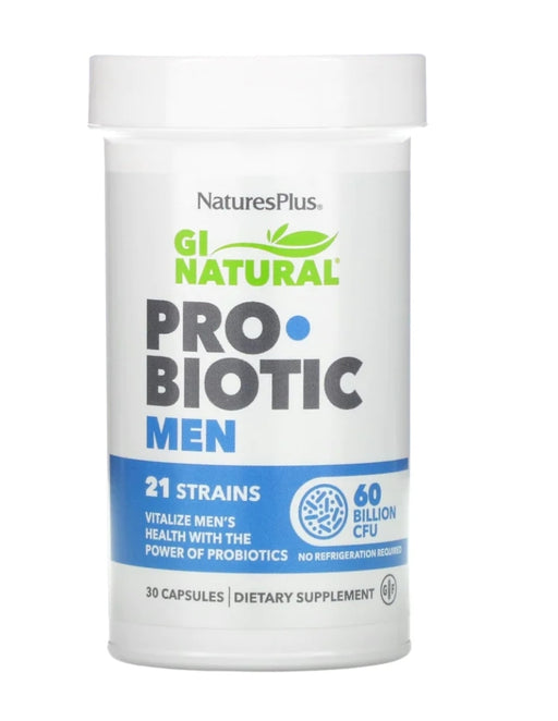 NaturesPlus PROBIOTIC MEN 21 strains 60 Billion CFU 30 Capsules