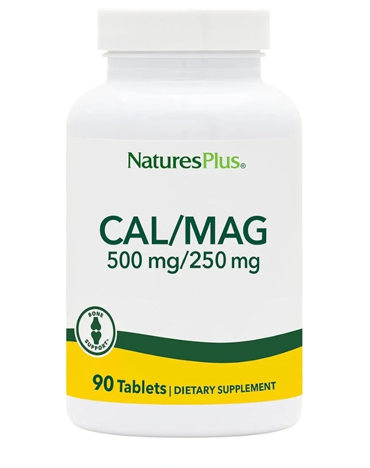 NaturesPlus CAL/MAG 500 mg/250 mg 90 Tablets