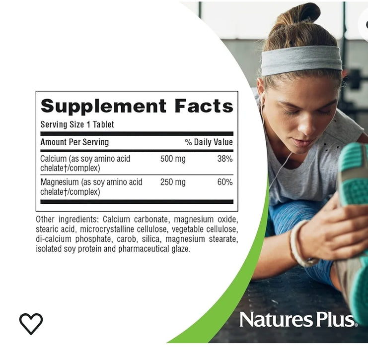 NaturesPlus CAL/MAG 500 mg/250 mg 90 Tablets