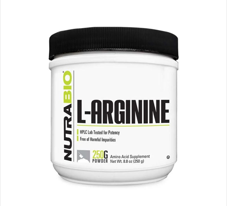 Nutrabio L-Arginine Powder Unflavored 8.8oz 250g 1 scoop/166servings