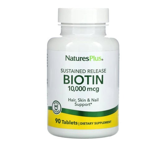 NaturesPlus BIOTIN 10,000 mcg 90 Tablets.