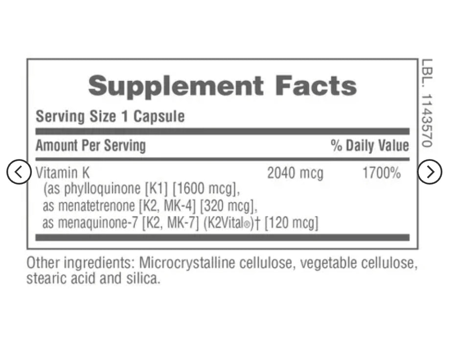 NaturesPlus PRO Super K Complex 60 Capsules.