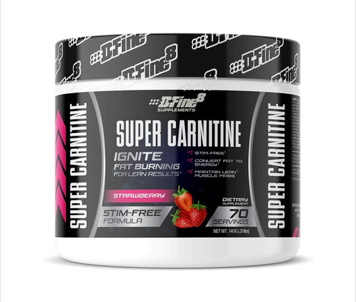 D-Fine8 Supplements Super Carnitine Ignite Fat Burning 141G 70 Servings