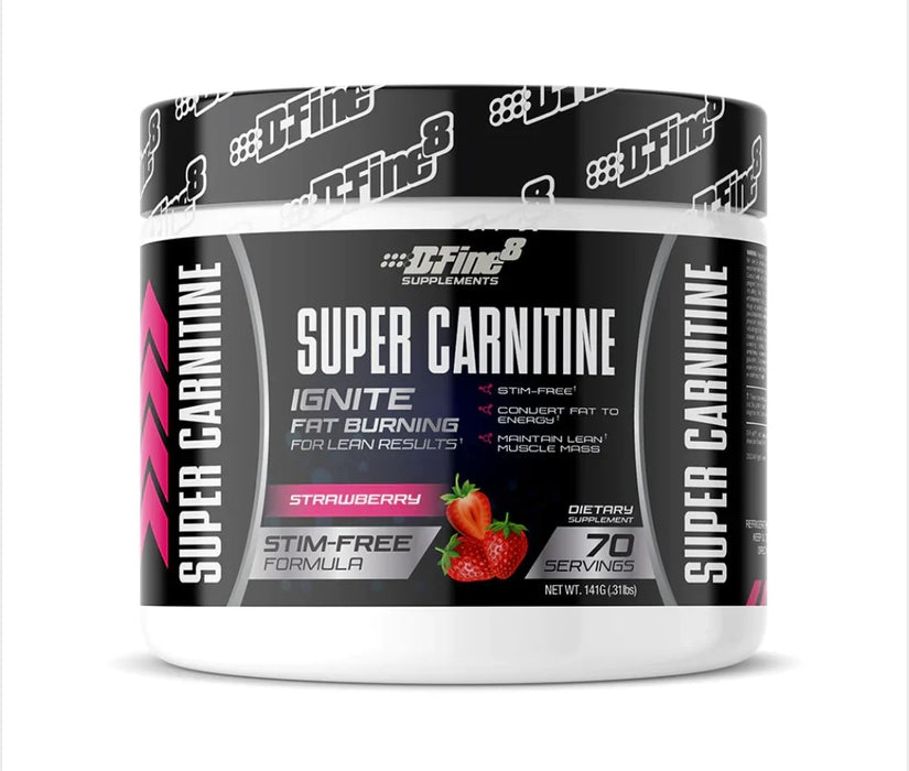 D-Fine8 Supplements Super Carnitine Ignite Fat Burning 141G 70 Servings