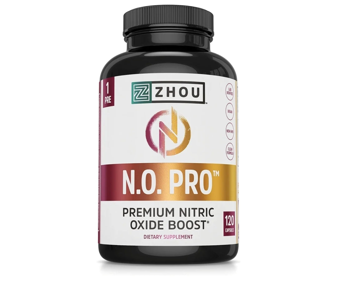 ZHOU N.O.PRO Premium Nitric Oxide Boost 120 Capsules