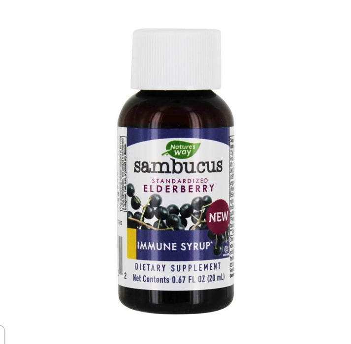 Natures Way Sambucus Standardized Elderberry Single Shot Immune Syrup - 0.67 fl. oz.