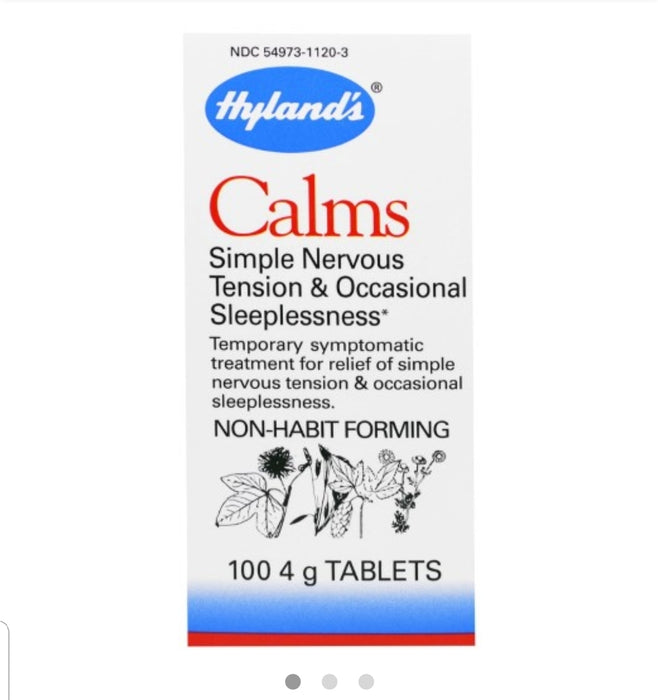 Hylands Homeopathic Calms Tablets, 100 Ct