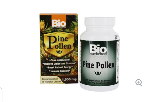 Bio Nutrition Pine Pollen Immune Support 1500 mg. - 90 Vegetarian Capsules 