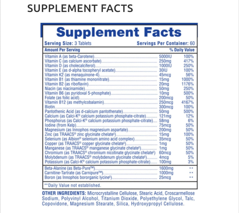 Hi Tech MUSCLEVITE 180Tab. MULTI VITAMIN