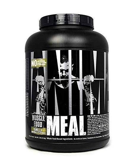Universal Nutrition Animal Meal – All Natural High Calorie Meal Shake – Egg Whites, Beef Protein, Pea Protein, Rolled Oats, Sweet Potato, 5 Pound