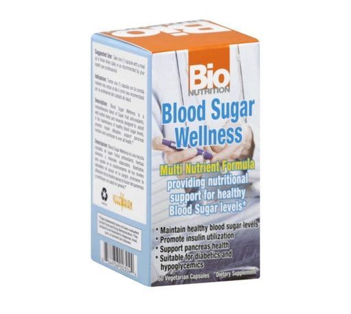 Bio Nutrition Blood Sugar Wellness Vegi-Caps 60 Count.