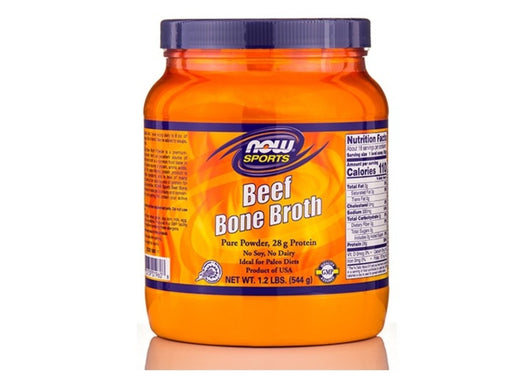 Now Food NOW Sports - Beef Bone Broth Powder - 1.2 lbs (544 Grams)