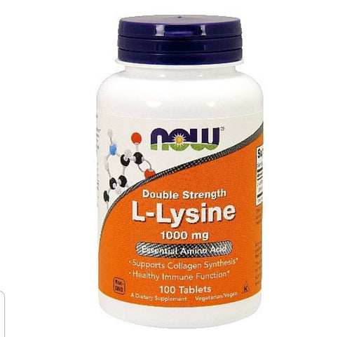 NOW Foods L-Lysine Tablets, 1000 Mg, 100 Ct