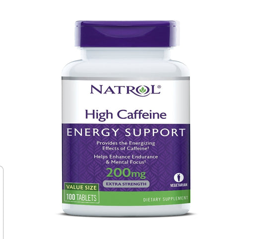 Natrol High Caffeine Tablets, 100 Ct