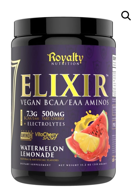 Royalty Nutrition ELIXIR Vegan BCAA /EAA Aminos 11.2oz. 318g 30/Svr.