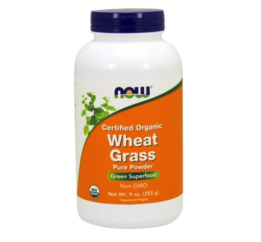 Now Foods Organic Wheat Grass Pure Powder 9oz. 24/Svr