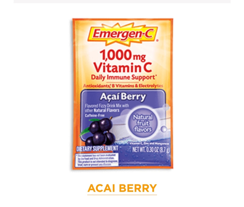 Emergen-C Vitamin C Powder, (Multiple Flavor), 0.32 Oz, 30 Ct