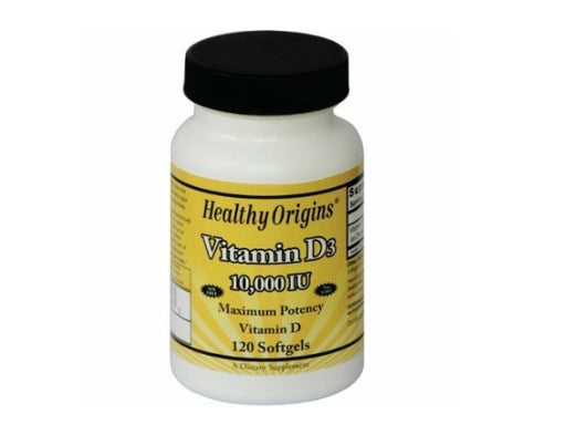 Healthy Origins Vitamins D3 10,000 IU. 120 softgels