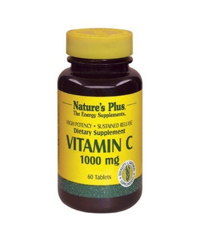 Natures Plus VITAMIN C 1000mg. Sustained Release 60 Tablets.