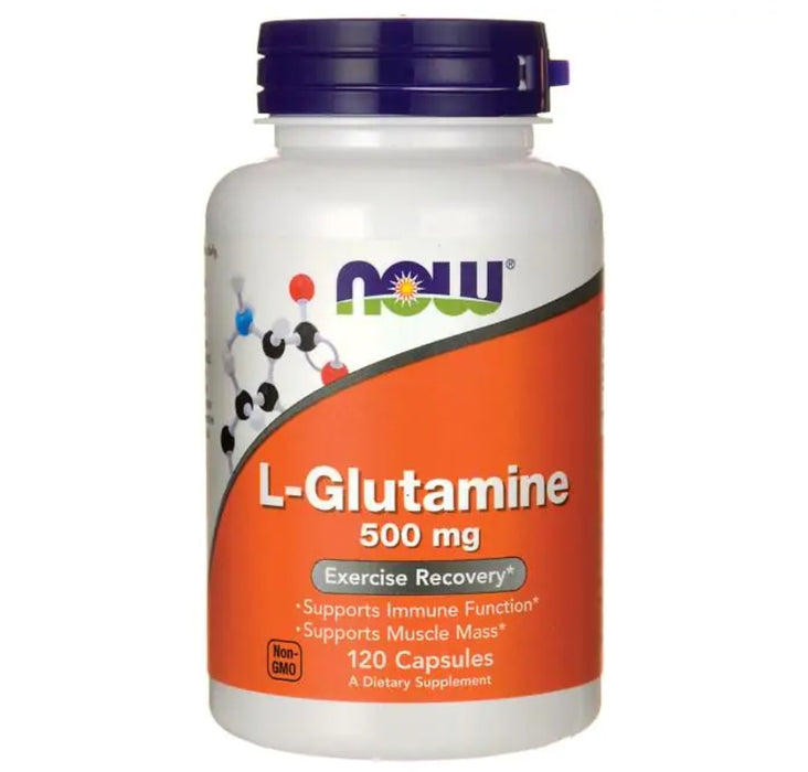 Now L-Glutamine 500mg 120 Veg Capsules