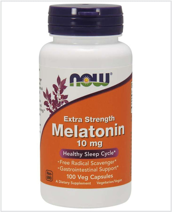 Now Melatonin Extra Strength 10mg 100 Veg Capsules