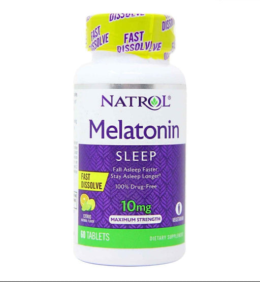 Natrol Melatonin Sleep 10mg Fast Dissolve Citrus 60 Tablets
