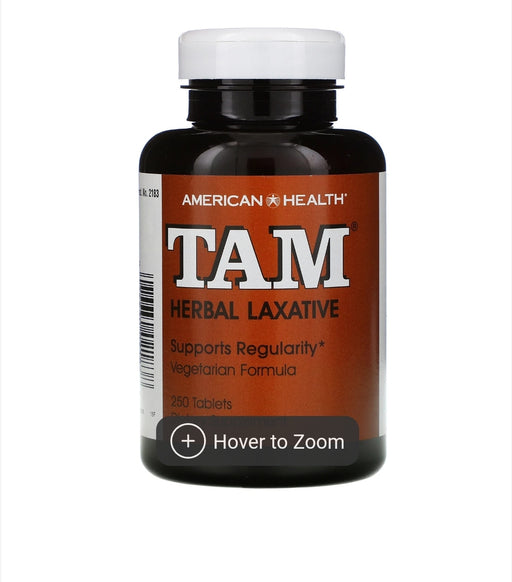 American Health TAM Herbal Laxative Supports Regularity 250 Tablets