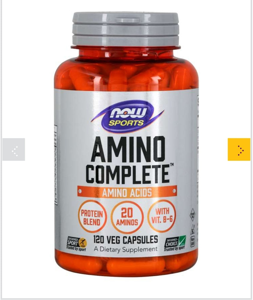 Now AMINO COMPLETE Amino Acids 120 Veg Capsules