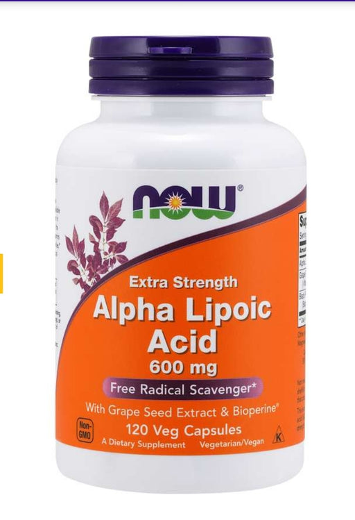 Now Alpha Lipoic Acid 600 mg 120 Vcap.