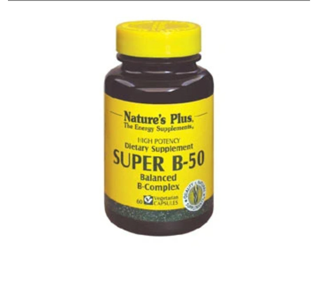 NaturesPlus Super B-50 B-Complex 60 Capsules