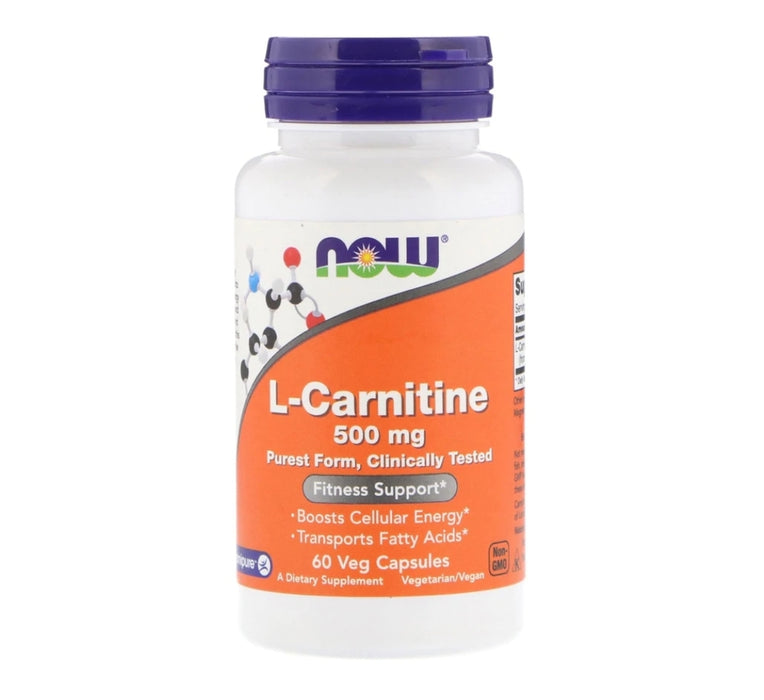 Now L-Carnitine 500mg 60VegCaps.