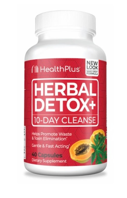 HealthPlus Herbal Detox+ 10-Day Cleanse 40Capsules