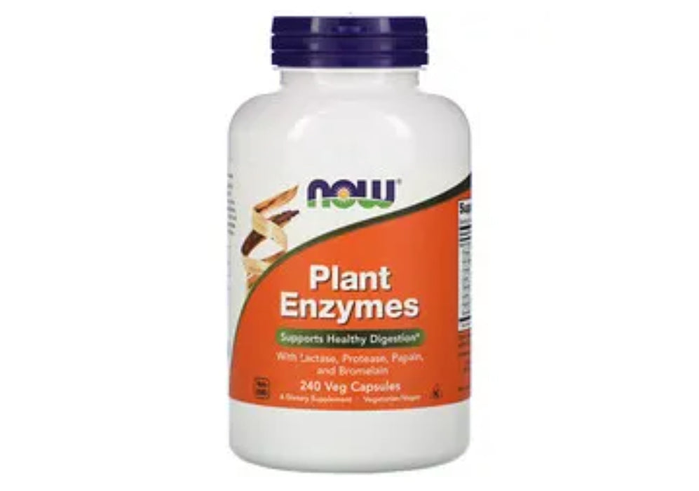 Now Plant Enzymes Supports Healthy Digestion 120VegCaps.