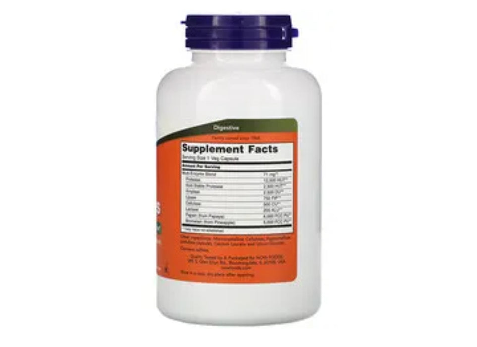 Now Plant Enzymes Supports Healthy Digestion 120VegCaps.