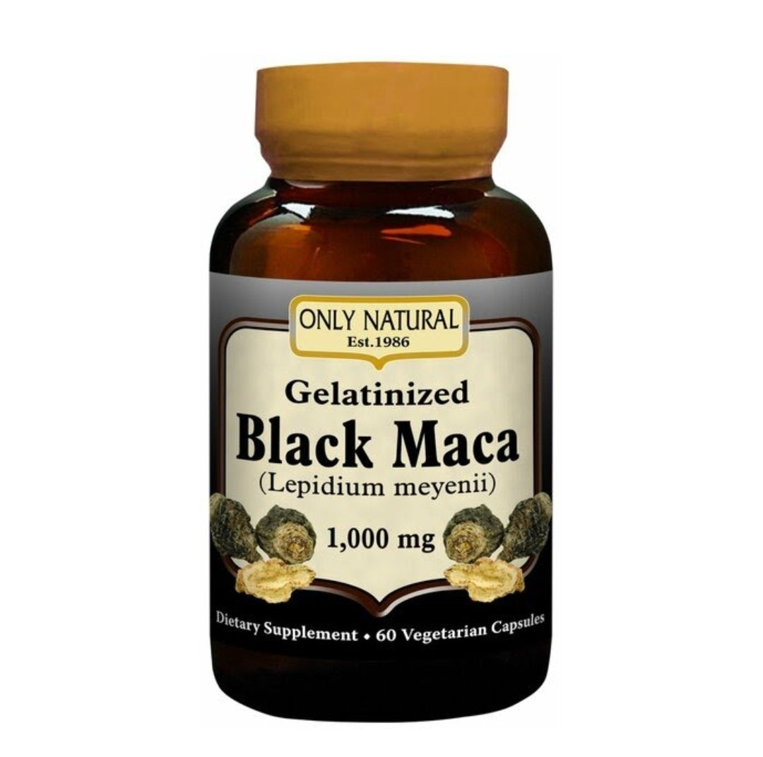 Only Natural Black Maca 1000mg 60VegCap.