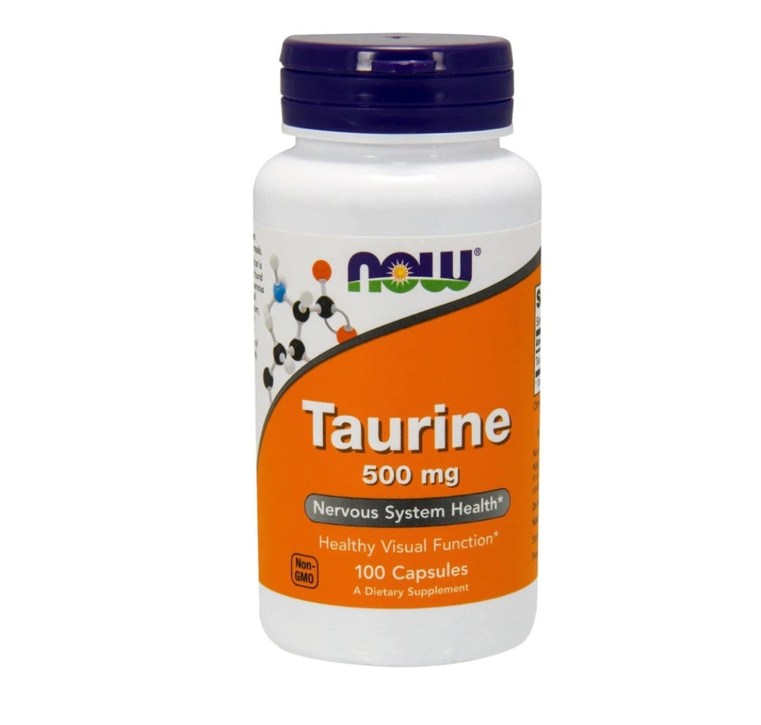 Now Taurine 500mg 100VegCap.