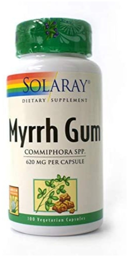 Solaray Myrrh Gum 620mg 100VegCaps.
