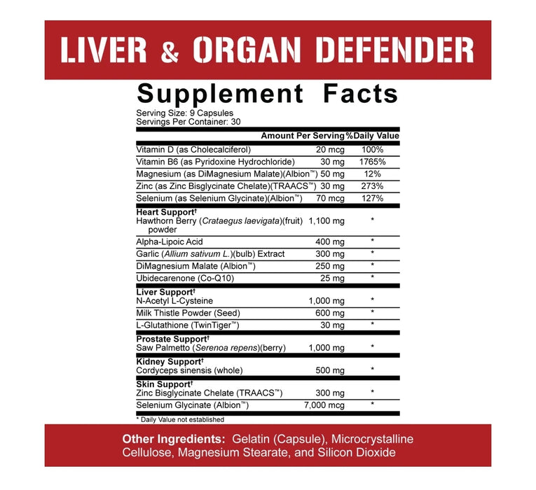 5PERCENTNUTRITION Liver and Organ Defender 270Cap.