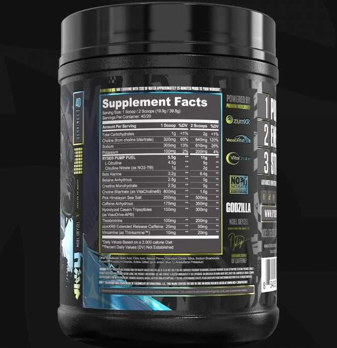 RYSE Supps. RYSE GODZILLA PRE-WORKOUT 795G 27.9OZ