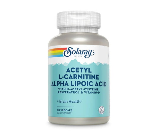 Solaray Acetyl L-Carnitine Alpha Lipoic Acid 60 VegCaps.