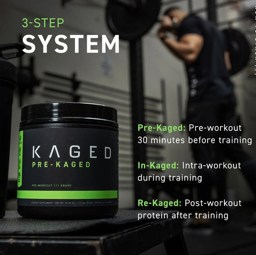 KAGED Pre-Kaged Pre-Workout Powder, 1.3 Lb 592g / 20 servings.
