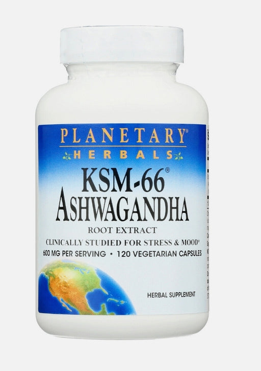 Planetary Herbals KSM-66 Ashwagandha 600mg 120 VegCaps