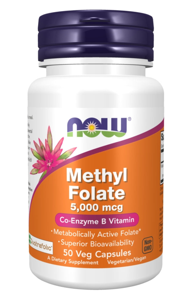 Now Methyl Folate 5000 mcg 50 VegCaps