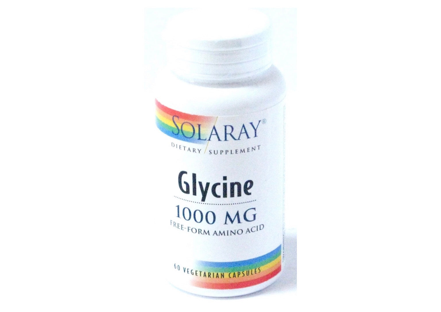 Solaray Glycine -- 1000 mg - 60 Vegetarian Capsules