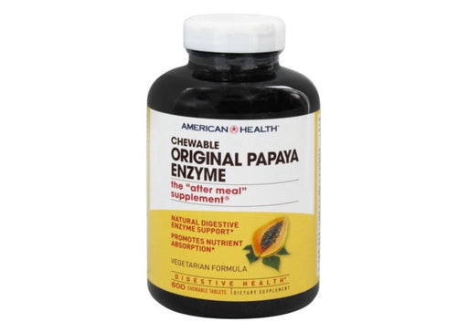 American Health Original Papaya Enzyme Chewables 600 Ct
