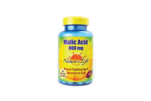Nature's Life Malic Acid 800mg, Veggie Caps, 100 ea