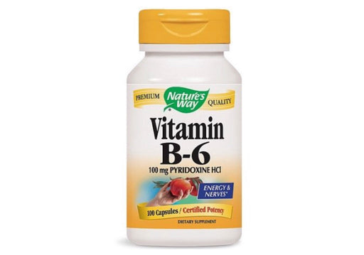 Natures Way Vitamin B6 100 mg. - 100 Capsules