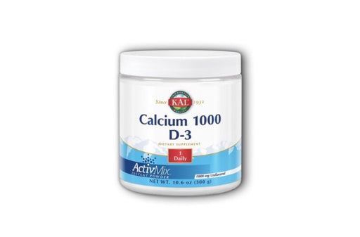 Kal Crystal Calcium Activ Mix Fine Powder Unflavored 1000mg 10.6oz. Kal 10.6 oz