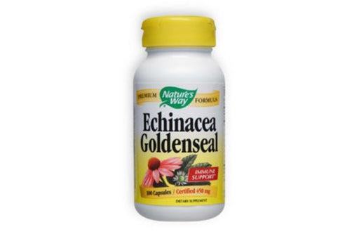 Nature's Way Echinacea Goldenseal Vegetarian Capsules, 100 Ct