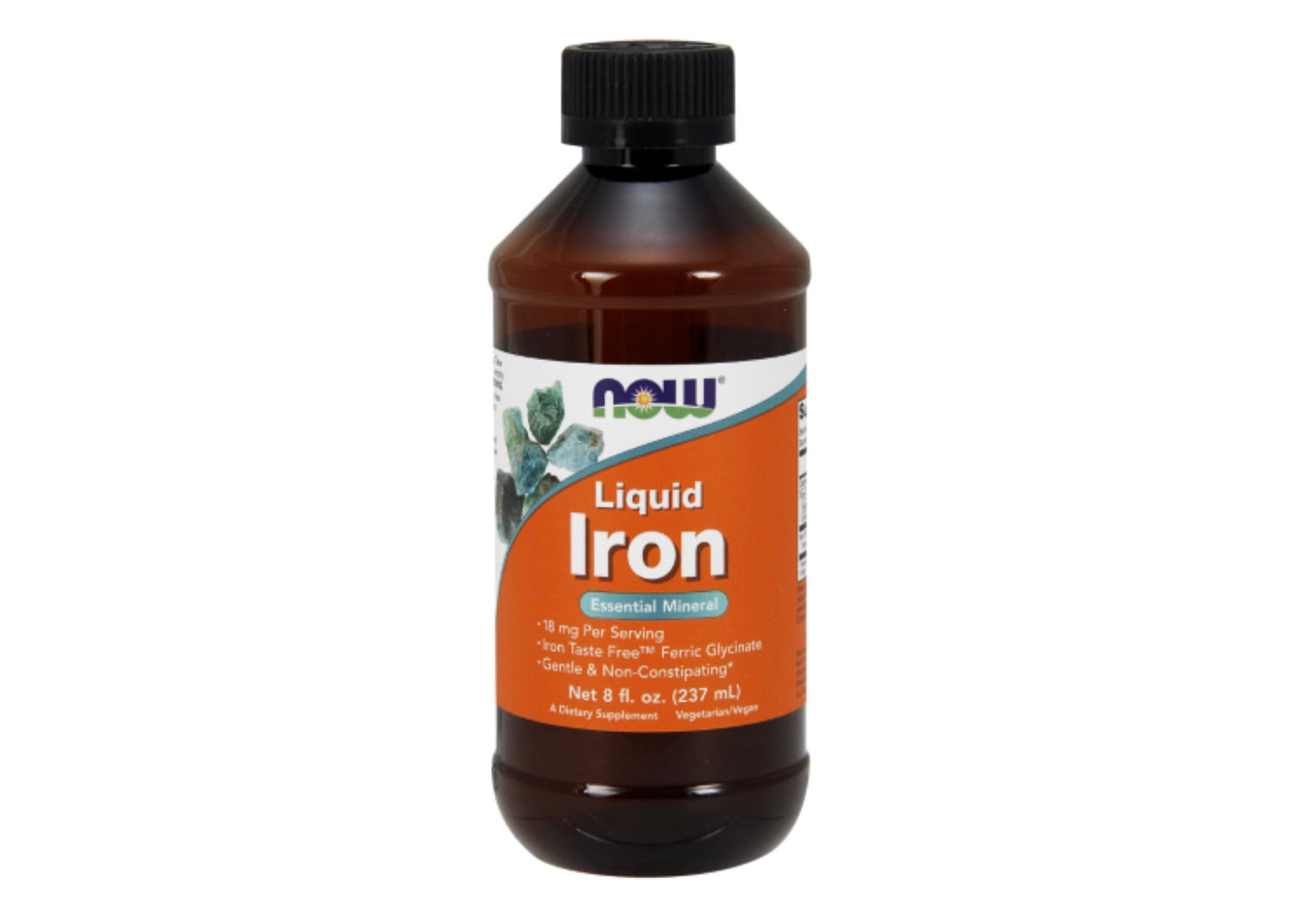 Now Foods Liquid Iron 18 mg 8 fl oz Liquid 24/svr